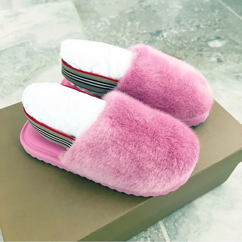 Burberry Kids Pink Litherton Sandals, Pink, New, Size 3